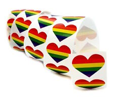 Aufkleber Herzform 10Stück Regenbogen PRIDE/ CSD Motive