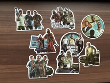 8 Stück GTA Grand Theft Auto Sticker Aufkleber