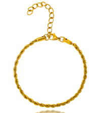 750 Gelbgold Armband 18 Karat Bracelet 16cm + 5cm x 3mm 4,20g Gold PL