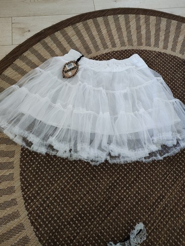 Kostüm petticoat deluxe weiß - deluxe,