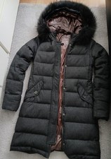 Damen Daunenmantel in Schwarz 36  DUVLICA