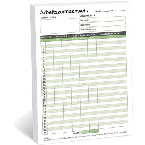 Stundenbuch für arbeit - stundenbuch,