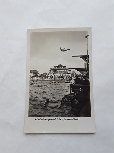 Alte ansichtskarte volksbad - alte,