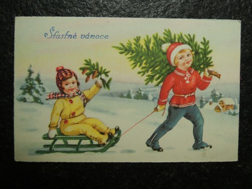 Alte kinder mit schlitten - ,,