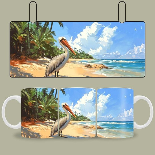 Kaffeetasse pelikan tropisch - pelikan,
