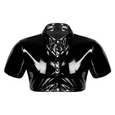 Herren Bauchfreies Top PVC