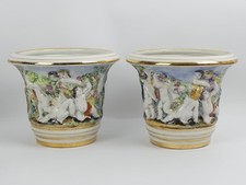 EIN PAAR CAPODIMONTE KERAMOS