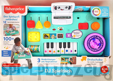Fisher Price DJ Tisch Spielspaß Geräusche Musik Spielset mit Mikrofon Deutsch