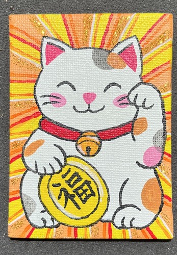 Maneki neko glüchskatze - maneki, neko,