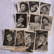 10 x Zarah Leander AK, 4 x Original signiert, zum Teil vor 1945