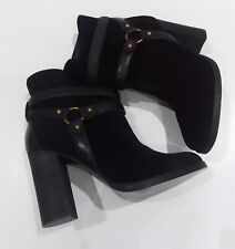 UGG Dandridge Steigbügel 100 % Leder Stil Cowboystiefel Größe 5,5 schwarz Harness