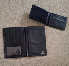 Brieftasche ***Leder schwarz***handmade + Kartenetui mit vielen Fächern