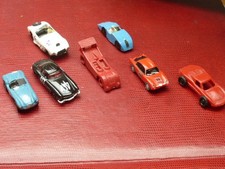 Modellautos 1/87 H0 Eisenbahn rar Rennwagen unverglast alt selten Plastik Resin 