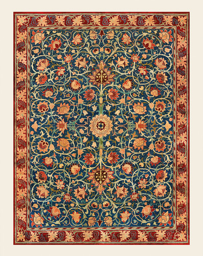 Persischer blumen wandteppich - persischer,