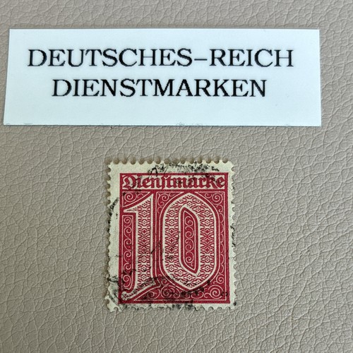 Deutsches reich dienstmarke - dienstmarke, 10