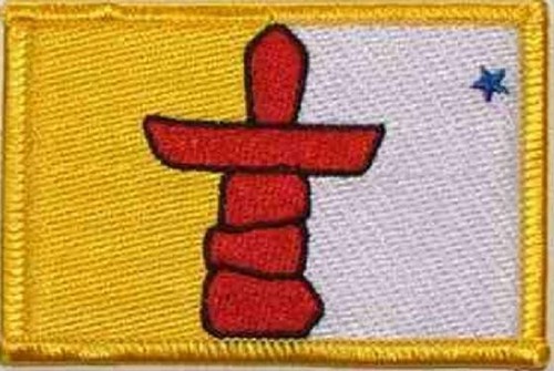 Aufnäher nunavut fahne flagge - aufnäher,