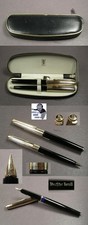 Pelikan 30 Füllfederhalter Set mit Rolled Gold Kappe 60iger Jahre