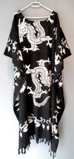 Kaftan Maxi Kleid SCHWARZ