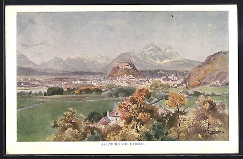 Künstler edward theodore - künstler-ak,