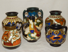 6 Vasen Gouda  Handbemalt +
