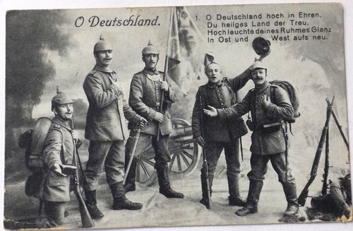 Antike soldaten postkarte - soldaten,