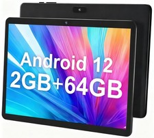 SGIN Tablet 10.1 Zoll Android 12 mit 2GB RAM 64GB ROM Bluetooth Dual Camera