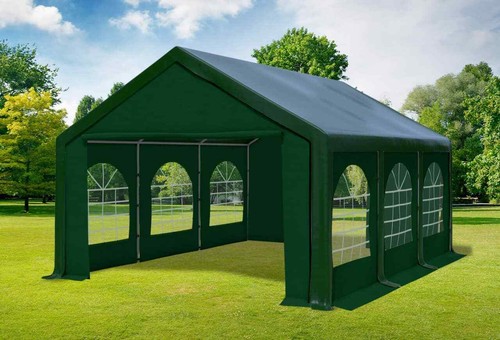Partyzelt 4x6m grün pvc - partyzelt,