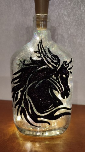 Tischlampe pferd reiten - tischlampe, /