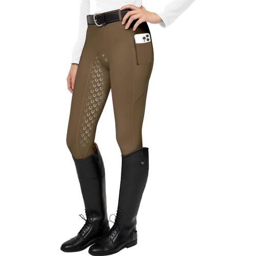 Damen reitleggings mit - reitleggings, silikon