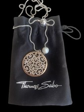 ?Thomas Sabo Karma *Kette *Filigraner Anhänger mit Zirkonia Roségold * Perlen B