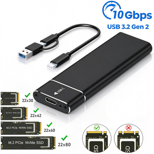 Ssd gehäuse nvme ngff - m.2,
