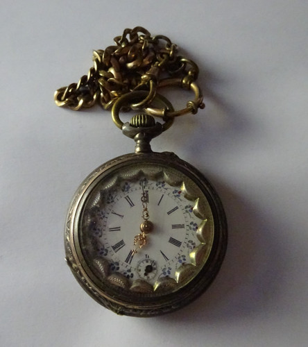 Alte taschenuhr silber - taschenuhr, 800