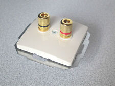 KOPP Lautsprecherdose 2x Banane Buchse PARIS creme-weiss UP Unterputz mono