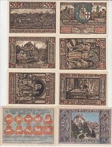 Banknoten notgeld stadt - 8,