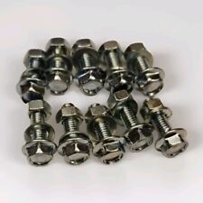10 St. Schutzblechschrauben M 5 x 15 mm verzinkt, Mutter, U-Scheibe, Fahrrad NOS
