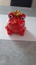 Pomme Pidou kleiner Frosch rot mit goldener Krone und Schlüssel 10018797