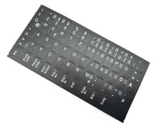 DEUTSCHE Tastatur aufkleber schwarz MATT 58 Tasten für ASUS EeePC 900HD