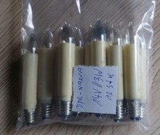 12× Original Narva DDR Ersatzlämpchen E10 14V 3W für Schwibbogen Lichterketten 