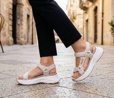 Damen sandalen gold 4us cesare - gold,