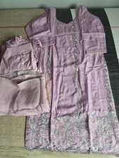 Neu Salwar Kameez with Dupatta In Cotton Purple by Indian Designer