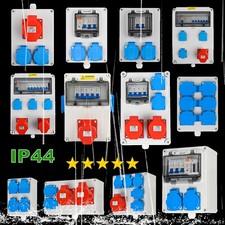 Wandverteiler Steckdosen, Stromverteiler 16A 32A 230V Stromverteilerkasten IP44