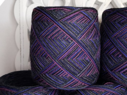 Aubergine wollpaket - 1,