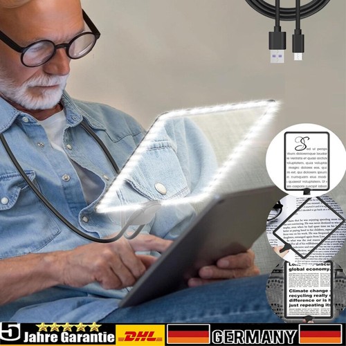Leselupe mit licht für - 5x,