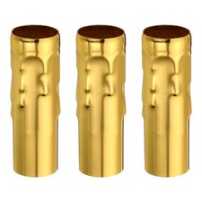 3 Stk. Chandelier Kerzenständer Kronleuchter Metall 3,1 Zoll Groß gelb