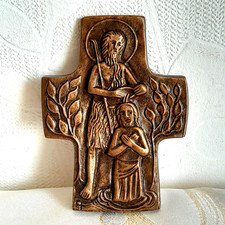 Wandkreuz bronze kevelaer 5 - wandkreuz,
