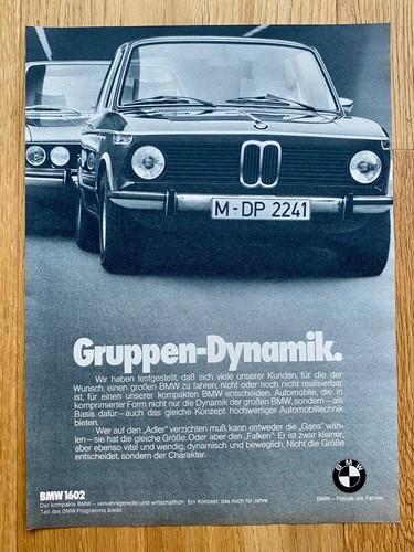 1974 gruppen dynamik - bmw, 1602