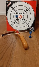 Armbrust für Kinder aus Holz, mit Zielscheibe, Pfeile mit Saugnäpfen, gebraucht