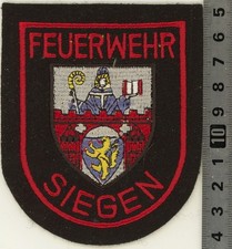 Siegen NRW  /Deutschland  Freiwillige Feuerwehr Abzeichen Patch rot Neu