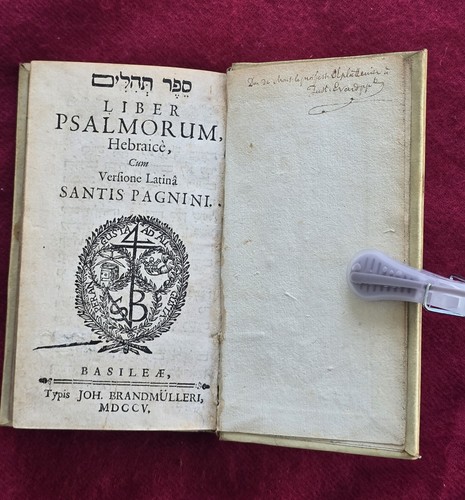 Liber psalmorum hebraice cum - liber,