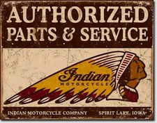Schild Indian USA Motorrad 30 x 40 cm Vintage Werkstatt Poster Oldtimer *207